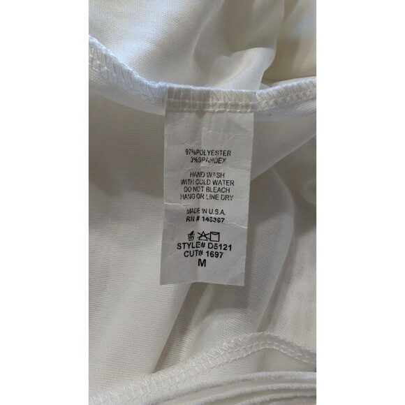 Rhapsodielle White Floral Mini Dress Size M Sleeveless - Picture 6 of 6